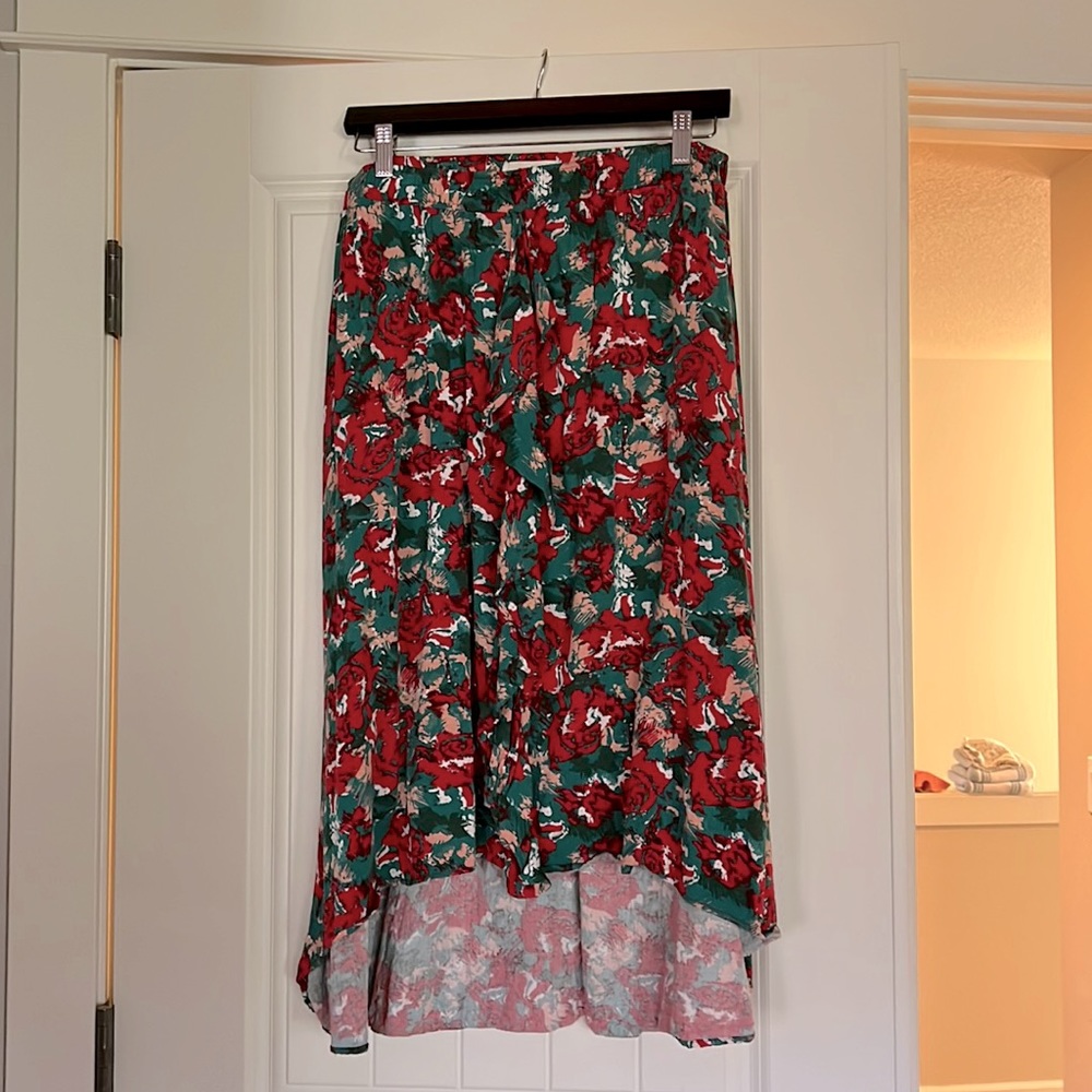 Anthropologie roses skirt